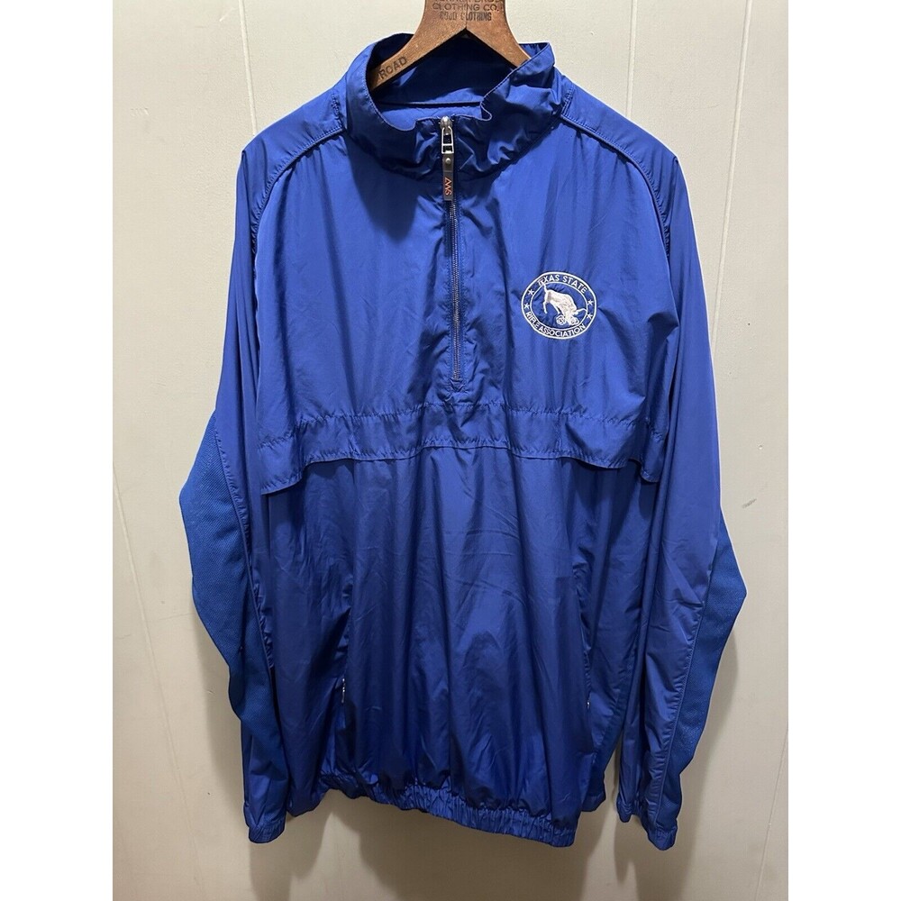 Vintage Texas State Rifle Association 1/4 Zip Windbreaker Jacket Sz XL